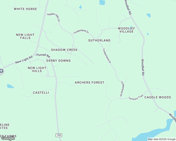 map of restaurants, bars, coffee shops, grocery stores, and more near 6305 Mountain Oaks Way in Wake Forest