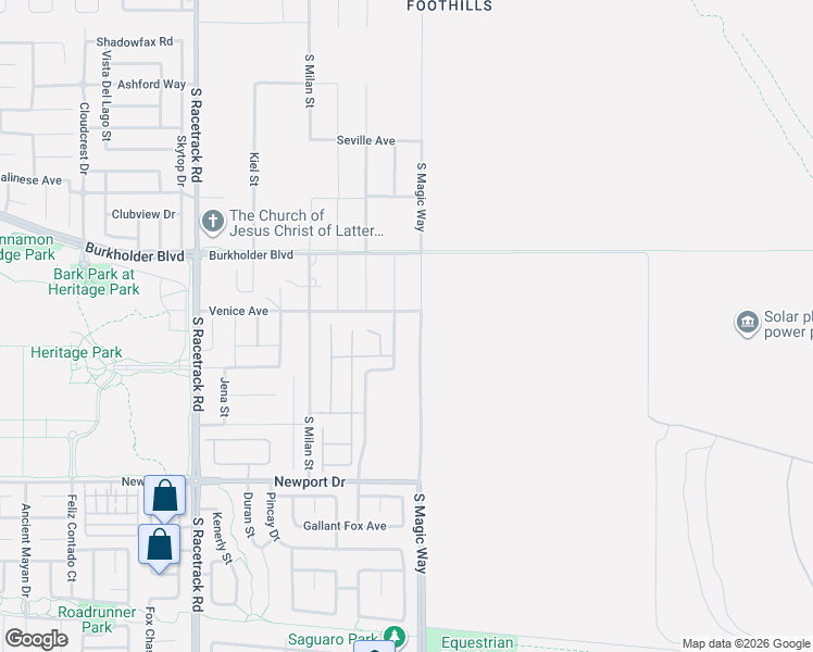 map of restaurants, bars, coffee shops, grocery stores, and more near 356 South Magic Way in Henderson