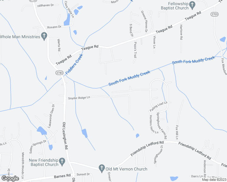 map of restaurants, bars, coffee shops, grocery stores, and more near 817 Winterside Lane in Winston-Salem