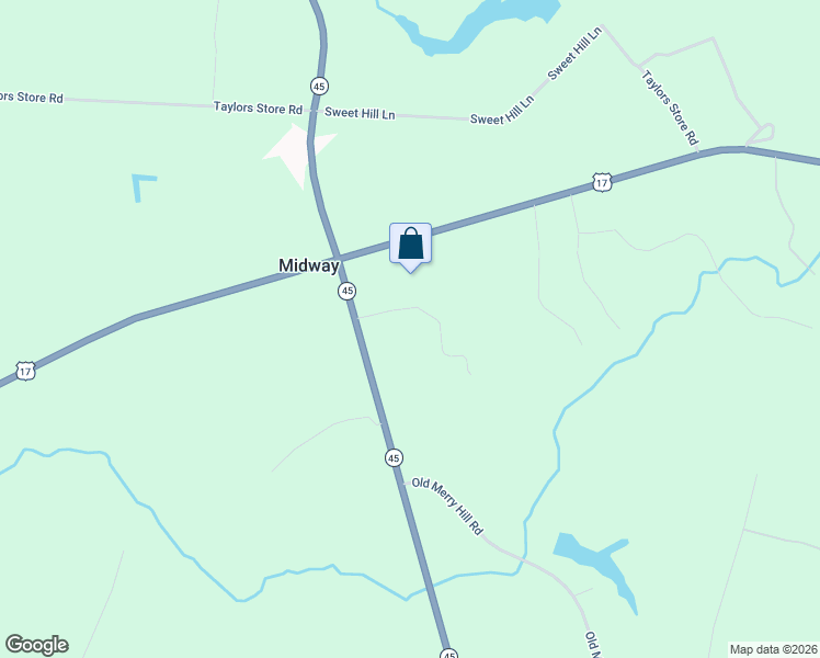 map of restaurants, bars, coffee shops, grocery stores, and more near 113-141 Highway 45 in Merry Hill
