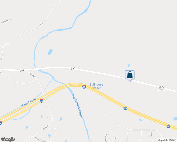 map of restaurants, bars, coffee shops, grocery stores, and more near 4119 Highway 96 in Burns