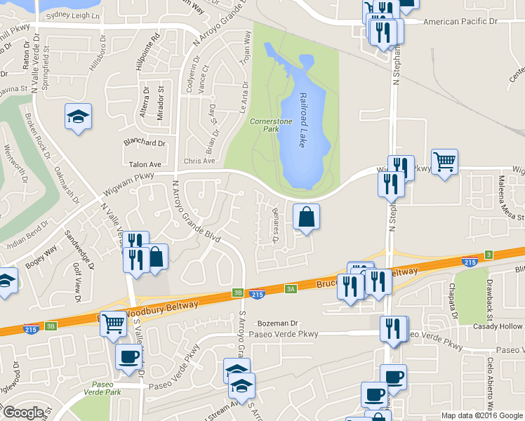 map of restaurants, bars, coffee shops, grocery stores, and more near 89 Sertata Court in Henderson