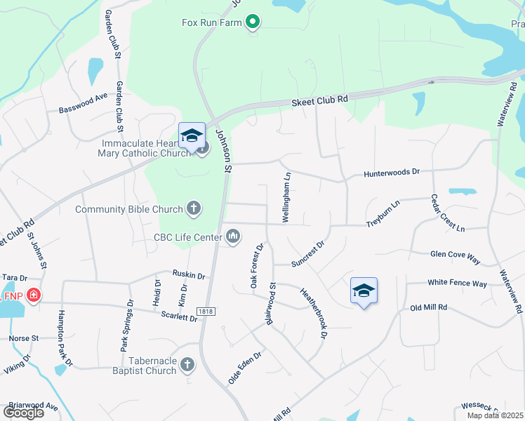 map of restaurants, bars, coffee shops, grocery stores, and more near 1178 Double Pond Lane in High Point