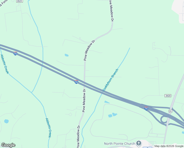 map of restaurants, bars, coffee shops, grocery stores, and more near 2490 Motsinger Farm Ln in Kernersville