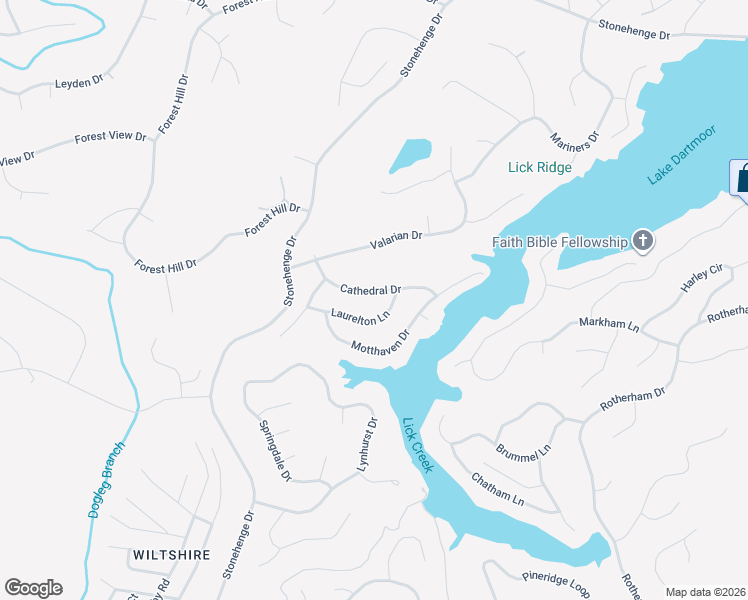 map of restaurants, bars, coffee shops, grocery stores, and more near 115 Cathedral Drive in Crossville