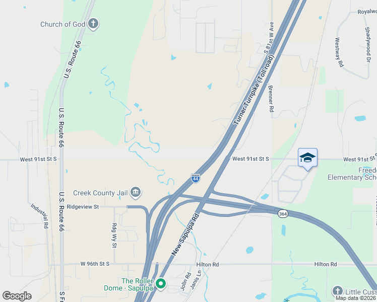 map of restaurants, bars, coffee shops, grocery stores, and more near 8922 South 81st West Avenue in Tulsa