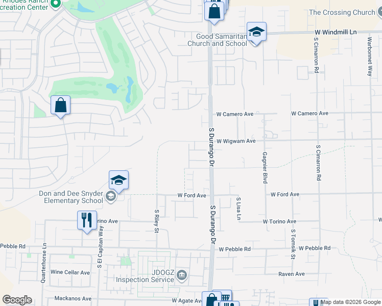 map of restaurants, bars, coffee shops, grocery stores, and more near 8685 Sparrow Desert Avenue in Las Vegas
