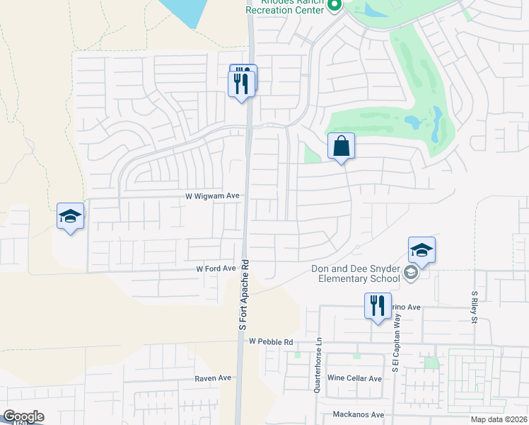 map of restaurants, bars, coffee shops, grocery stores, and more near 855 Bogey Fairway Court in Las Vegas