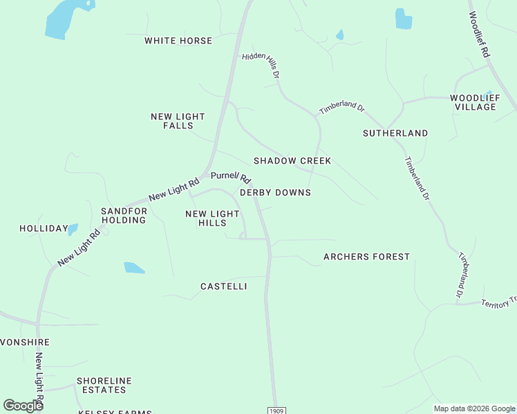map of restaurants, bars, coffee shops, grocery stores, and more near 5728 Purnell Road in Wake Forest