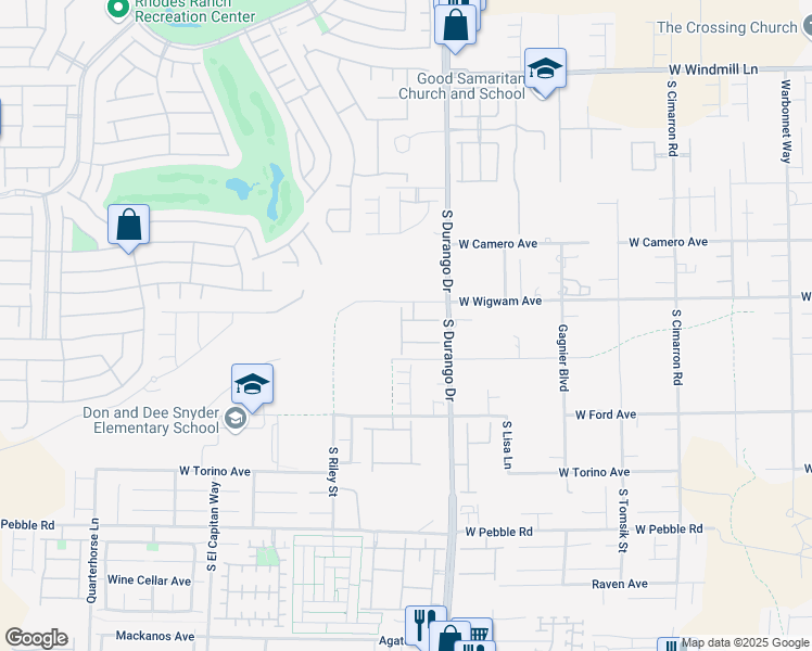 map of restaurants, bars, coffee shops, grocery stores, and more near 8685 Sparrow Desert Avenue in Las Vegas