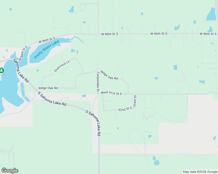 map of restaurants, bars, coffee shops, grocery stores, and more near 12677 West 91st Street South in Sapulpa
