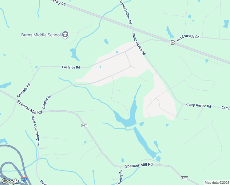 map of restaurants, bars, coffee shops, grocery stores, and more near 500 Bradby Court in Burns