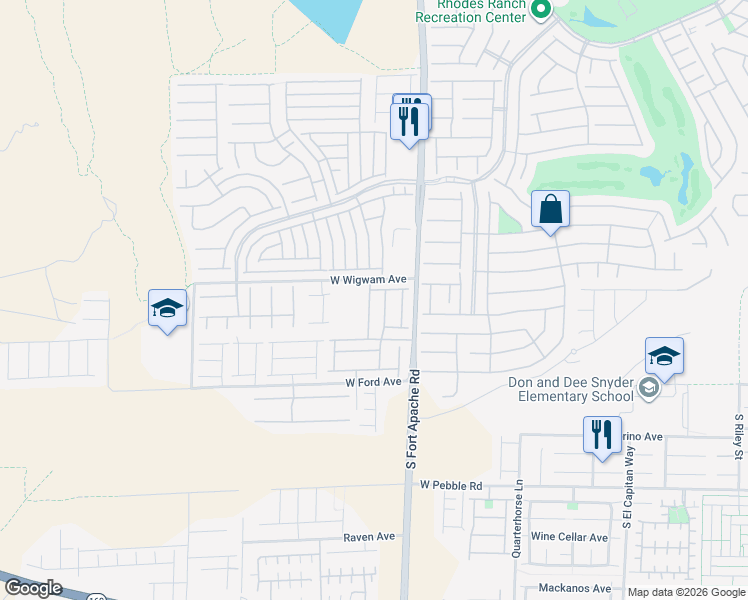 map of restaurants, bars, coffee shops, grocery stores, and more near 842 Earth Luster Road in Las Vegas