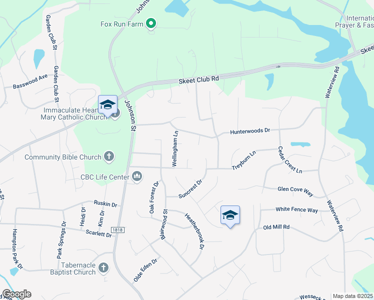map of restaurants, bars, coffee shops, grocery stores, and more near 1706 Crinan Court in High Point