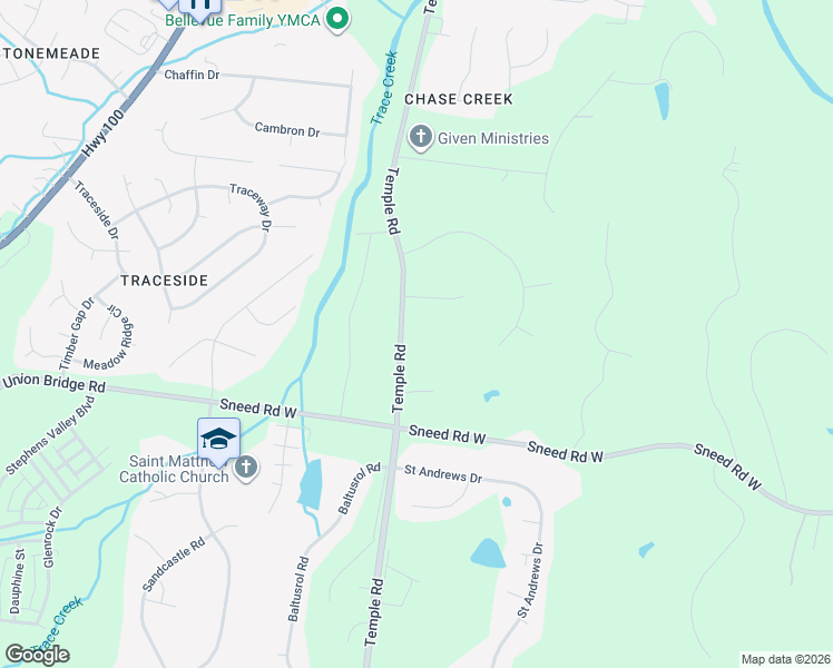 map of restaurants, bars, coffee shops, grocery stores, and more near 6061 Temple Road in Nashville
