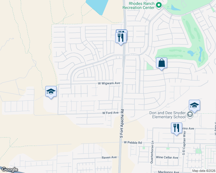 map of restaurants, bars, coffee shops, grocery stores, and more near 836 Earth Luster Road in Las Vegas
