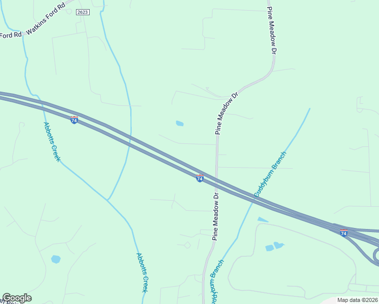 map of restaurants, bars, coffee shops, grocery stores, and more near 7729 Stonington Way Court in Kernersville