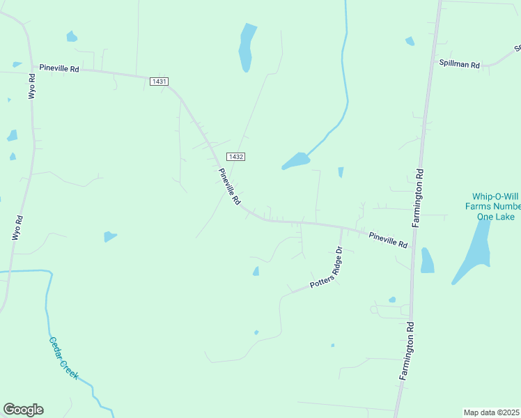 map of restaurants, bars, coffee shops, grocery stores, and more near 318 Pineville Road in Mocksville