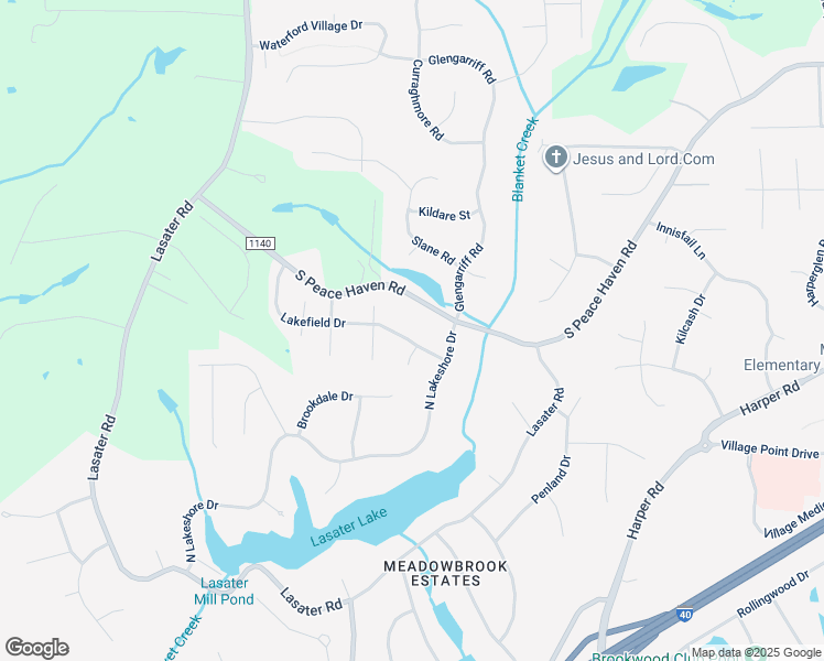 map of restaurants, bars, coffee shops, grocery stores, and more near 1513 Lakefield Drive in Clemmons