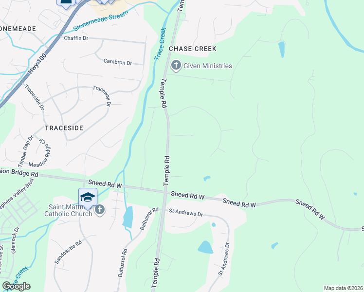 map of restaurants, bars, coffee shops, grocery stores, and more near 6061 Temple Road in Nashville