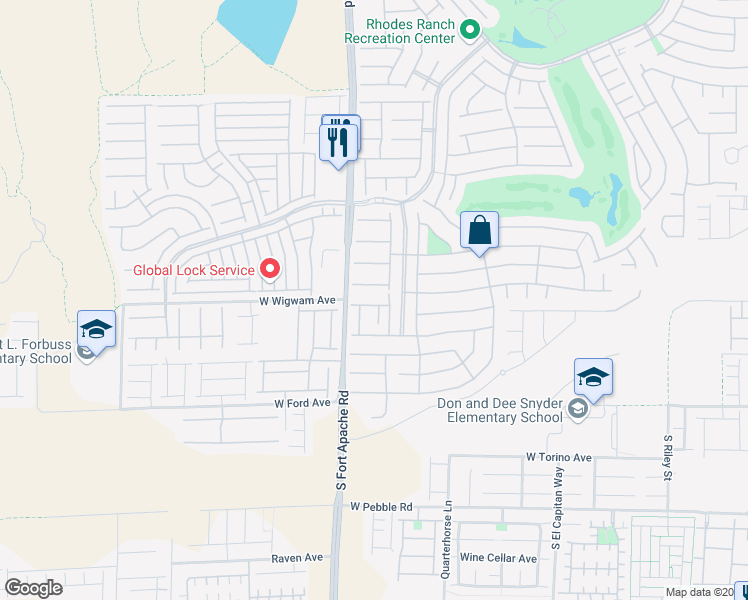 map of restaurants, bars, coffee shops, grocery stores, and more near 294 Caddy Drop Lane in Las Vegas