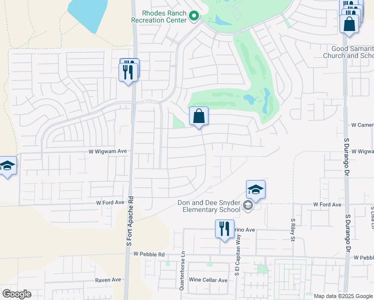 map of restaurants, bars, coffee shops, grocery stores, and more near 183 Augusta Course Avenue in Las Vegas