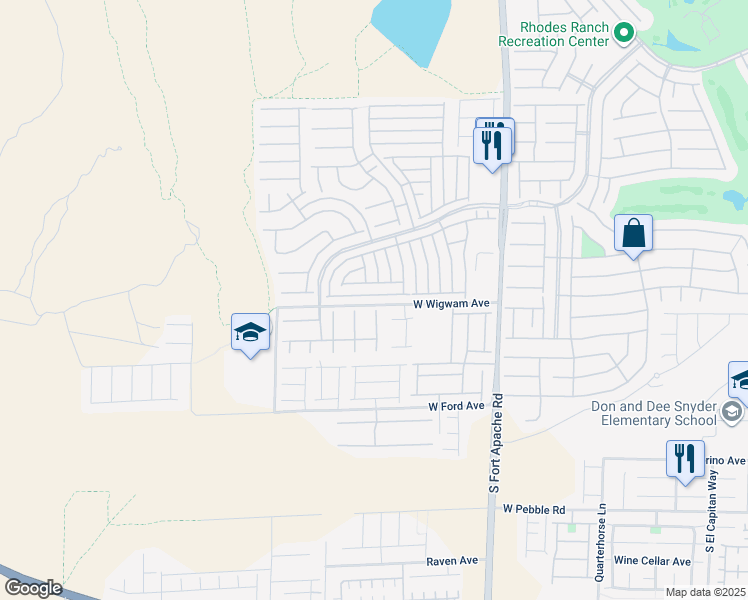 map of restaurants, bars, coffee shops, grocery stores, and more near 617 Port Talbot Avenue in Las Vegas