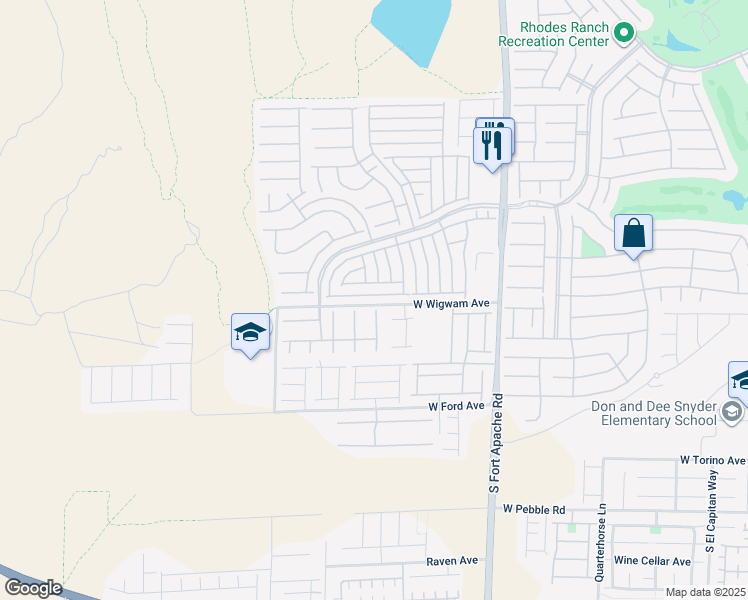 map of restaurants, bars, coffee shops, grocery stores, and more near 617 Port Talbot Avenue in Las Vegas