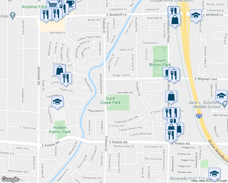 map of restaurants, bars, coffee shops, grocery stores, and more near 824 Painted Vista Avenue in Las Vegas