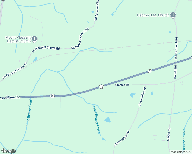 map of restaurants, bars, coffee shops, grocery stores, and more near 25475 U.S. 70 in Bruceton