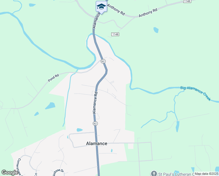 map of restaurants, bars, coffee shops, grocery stores, and more near in Alamance