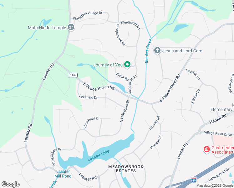 map of restaurants, bars, coffee shops, grocery stores, and more near 1548 State Road 1140 in Clemmons