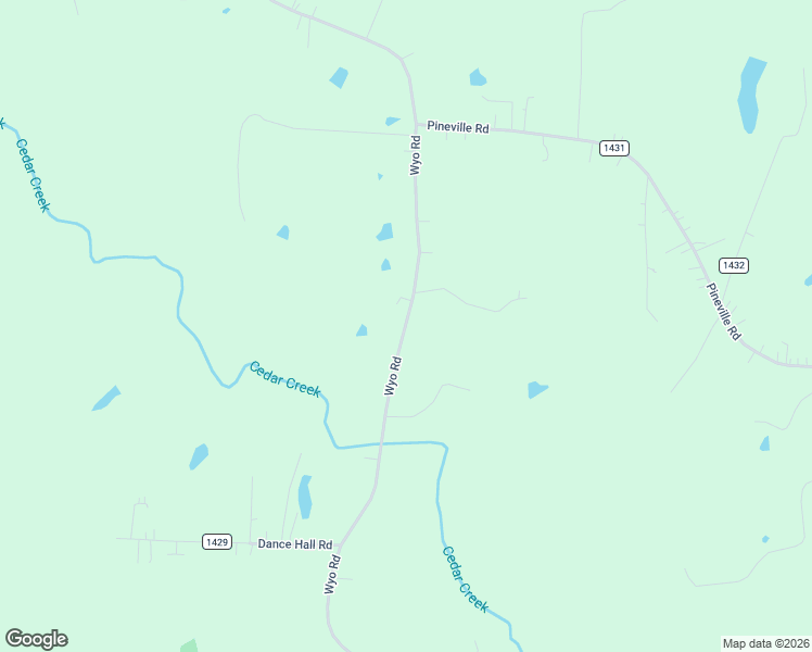 map of restaurants, bars, coffee shops, grocery stores, and more near 672 Wyo Road in Mocksville