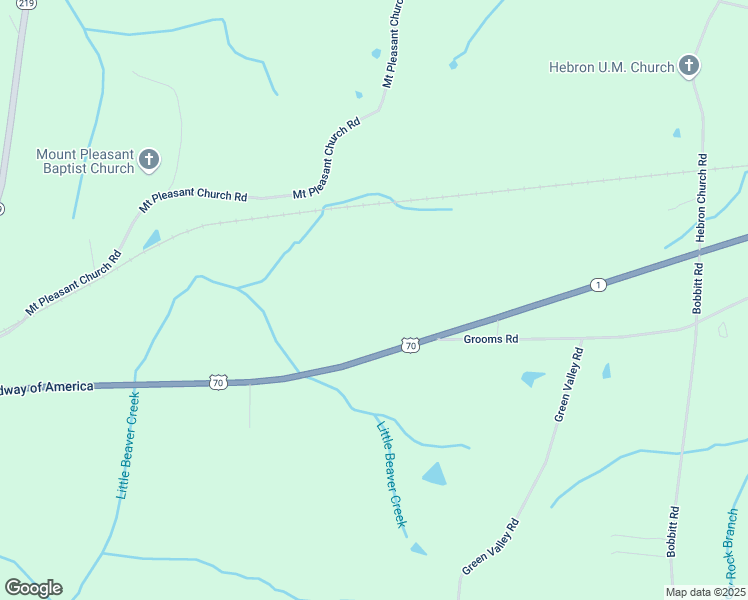 map of restaurants, bars, coffee shops, grocery stores, and more near 25475 U.S. 70 in Bruceton