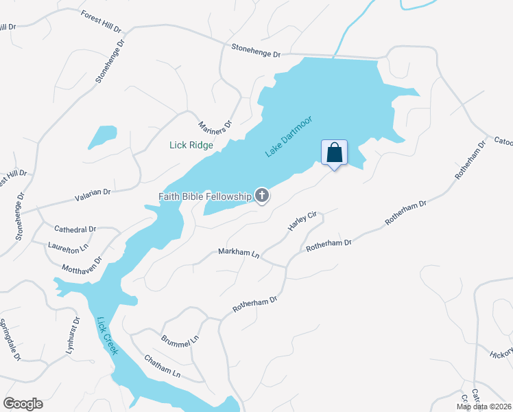 map of restaurants, bars, coffee shops, grocery stores, and more near 55 Markham Terrace in Crossville