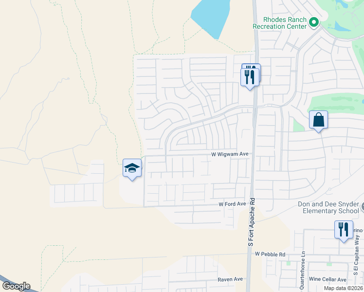 map of restaurants, bars, coffee shops, grocery stores, and more near 655 Stonehenge Walk Avenue in Las Vegas