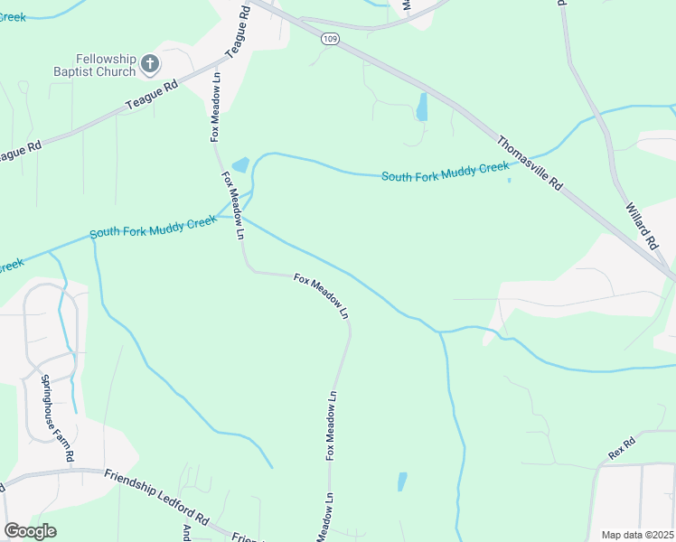 map of restaurants, bars, coffee shops, grocery stores, and more near 4237 Fox Meadow Lane in Winston-Salem