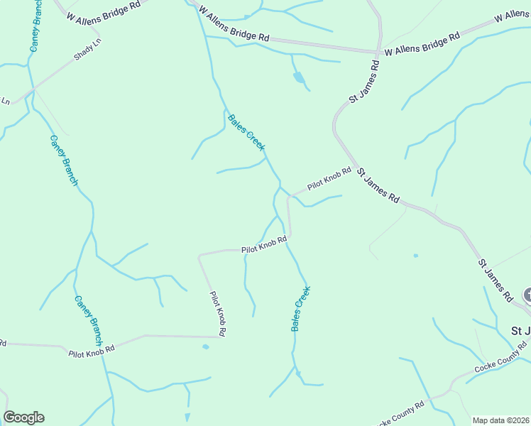 map of restaurants, bars, coffee shops, grocery stores, and more near 270 Pilot Knob Road in Greeneville