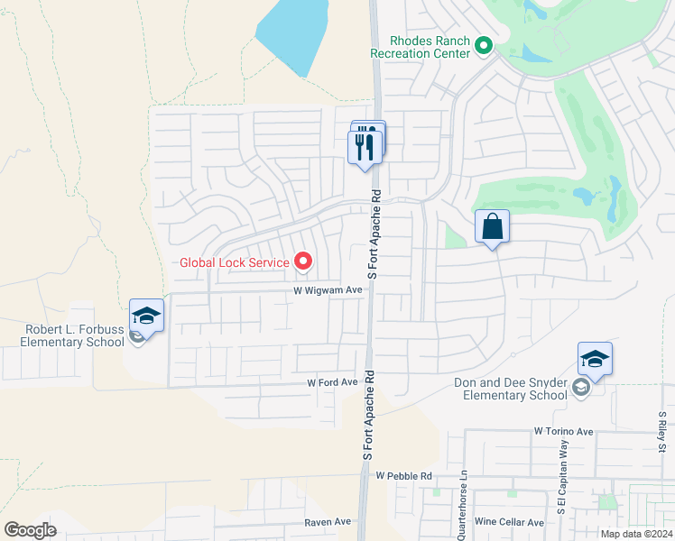 map of restaurants, bars, coffee shops, grocery stores, and more near 763 Magrath Street in Las Vegas