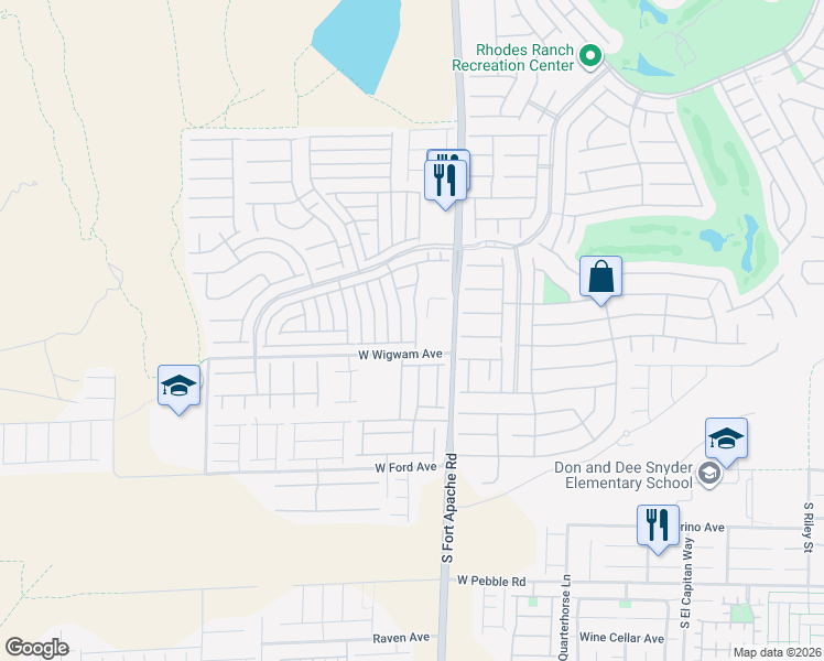 map of restaurants, bars, coffee shops, grocery stores, and more near 742 Wallington Estate Street in Las Vegas