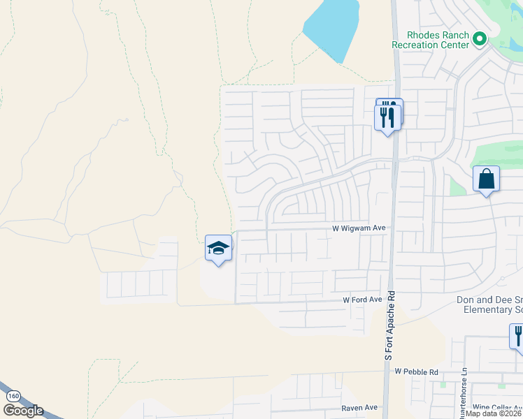 map of restaurants, bars, coffee shops, grocery stores, and more near 738 Kew Gardens Drive in Las Vegas