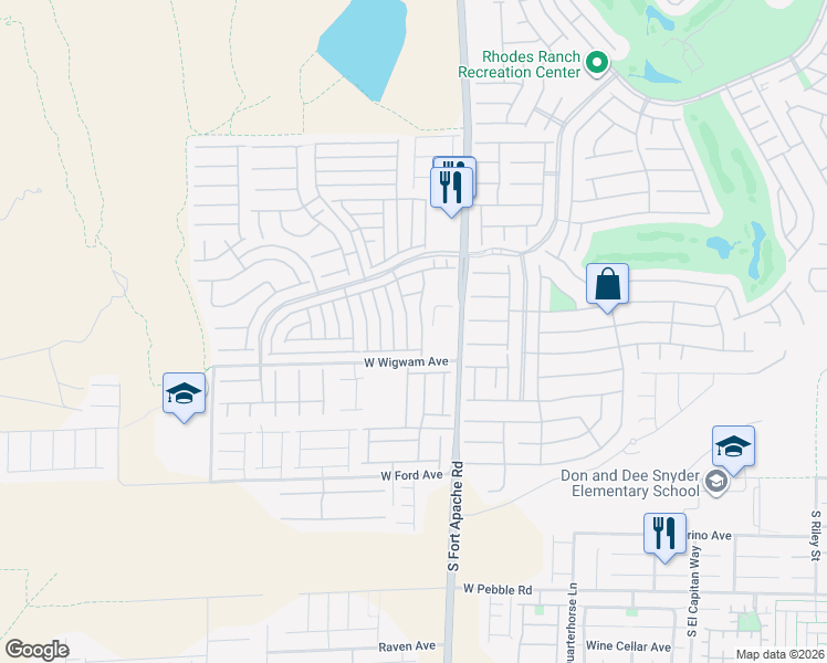 map of restaurants, bars, coffee shops, grocery stores, and more near 742 Wallington Estate Street in Las Vegas