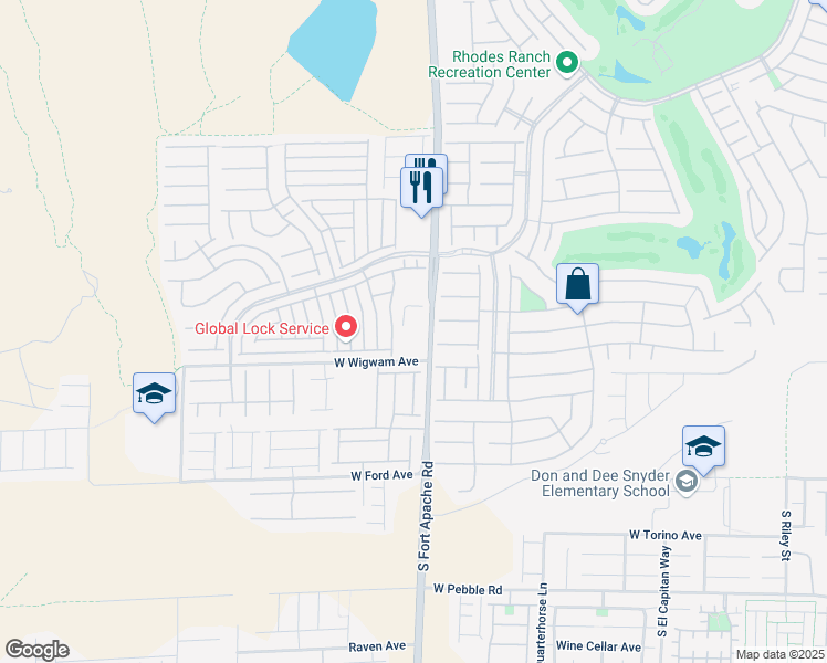 map of restaurants, bars, coffee shops, grocery stores, and more near 393 Dandelion Brook Court in Las Vegas