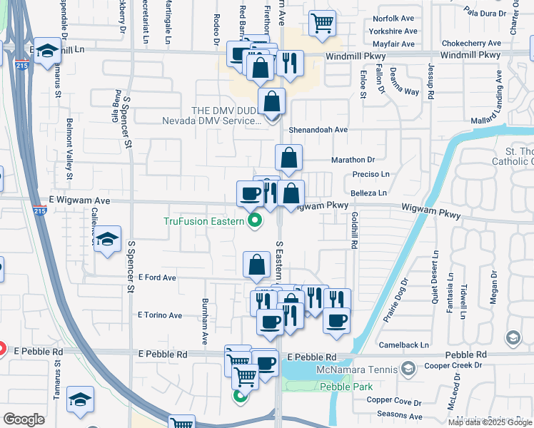 map of restaurants, bars, coffee shops, grocery stores, and more near in Paradise