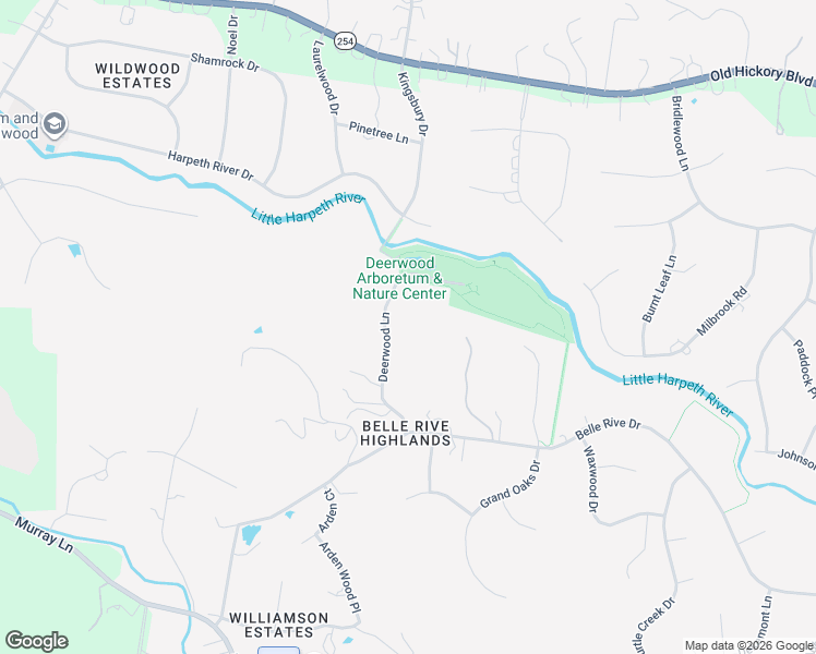 map of restaurants, bars, coffee shops, grocery stores, and more near 310 Deerwood Lane in Brentwood