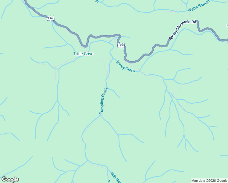 map of restaurants, bars, coffee shops, grocery stores, and more near 386 Tumbling Creek Rd in Erwin
