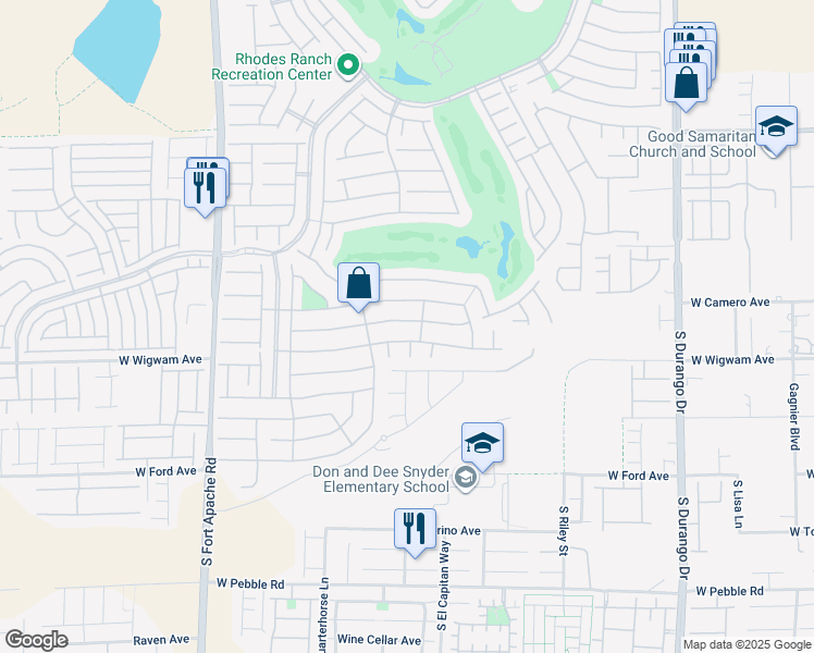 map of restaurants, bars, coffee shops, grocery stores, and more near 81 Island Course Avenue in Las Vegas