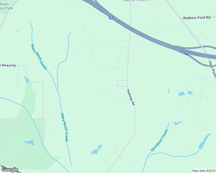 map of restaurants, bars, coffee shops, grocery stores, and more near 5535 Oscar Lane in Kernersville