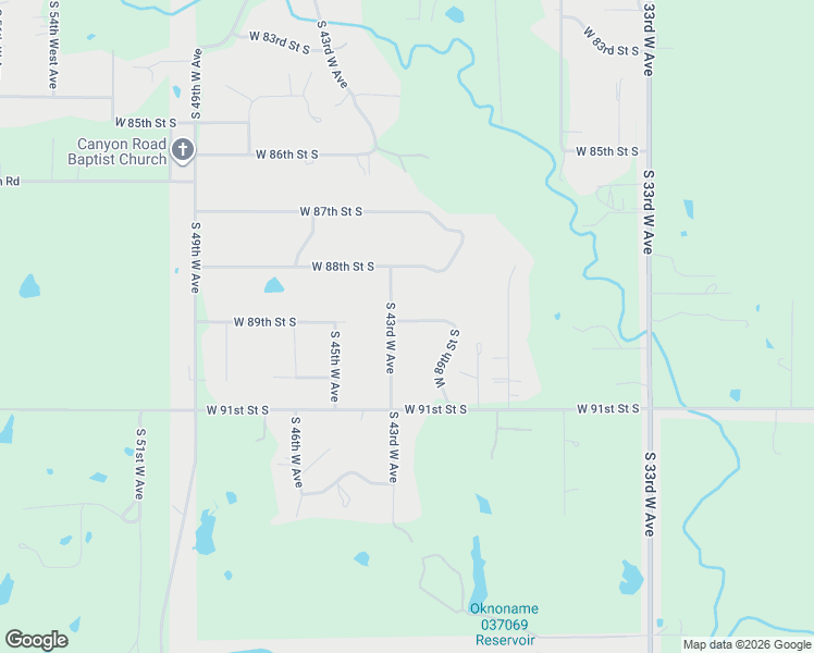 map of restaurants, bars, coffee shops, grocery stores, and more near 8911 South 43rd West Avenue in Tulsa