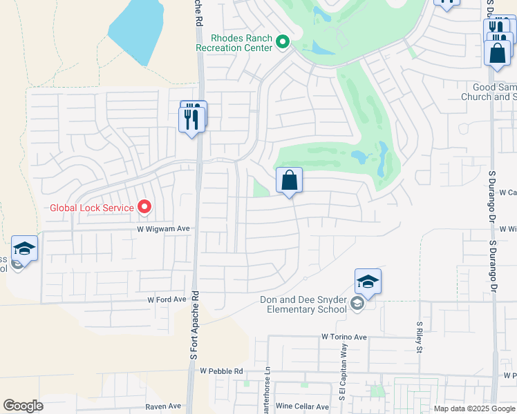map of restaurants, bars, coffee shops, grocery stores, and more near 210 Fortress Course Court in Las Vegas